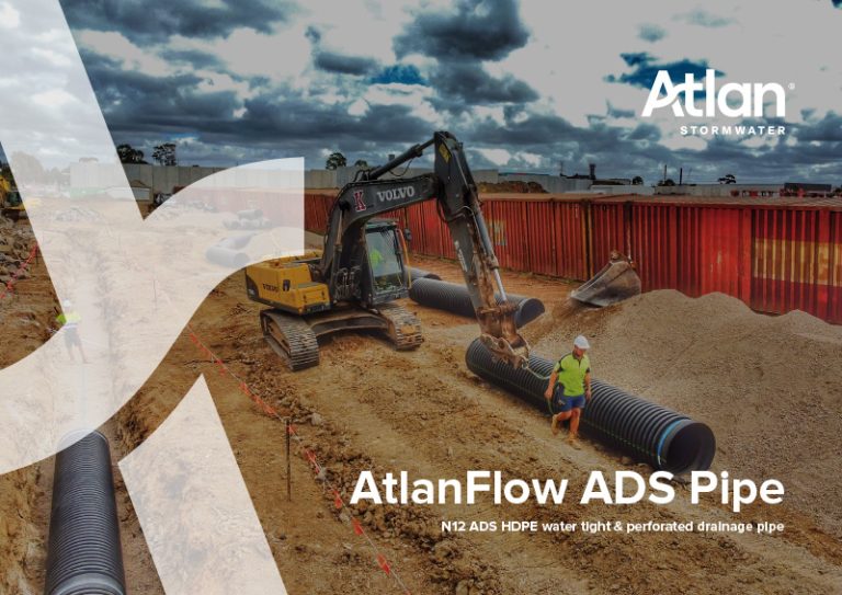 AtlanFlow ADS Pipe HDPE Pipe Atlan Stormwater Australia